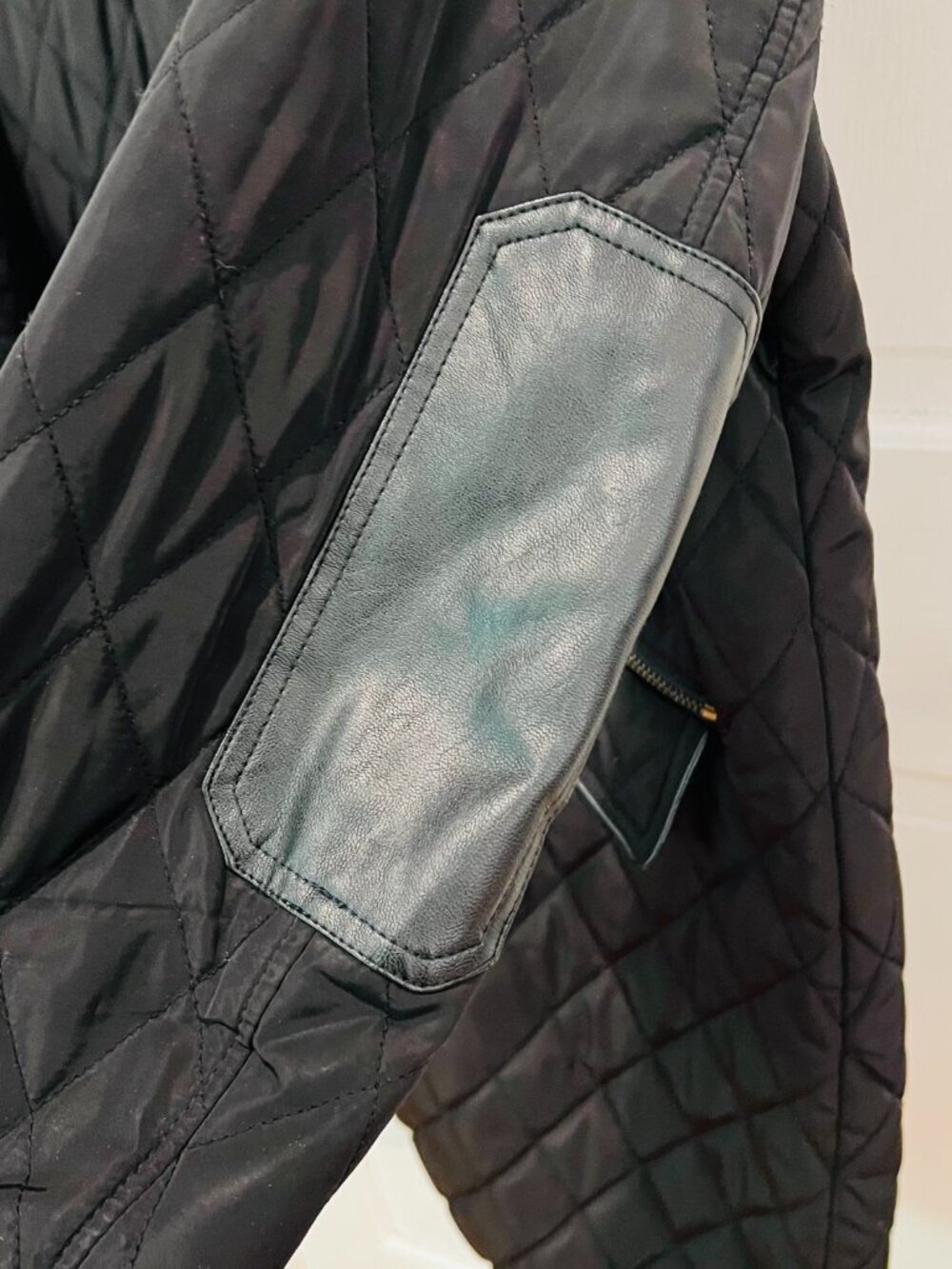 Lauren Ralph Lauren black diamond-quilted coat Size Large - Picture 5 of 16